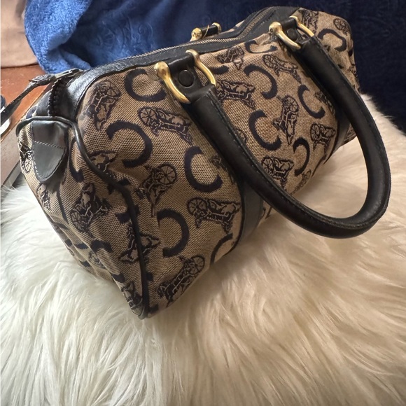 Céline Beige and Navy Blue Women's Hand Bag - Picture 6 of 9